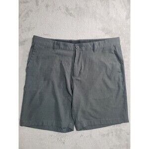 Tommy Bahama Shorts Mens 36 Gray Stretch Chino Flat Front Microfiber Casual Golf